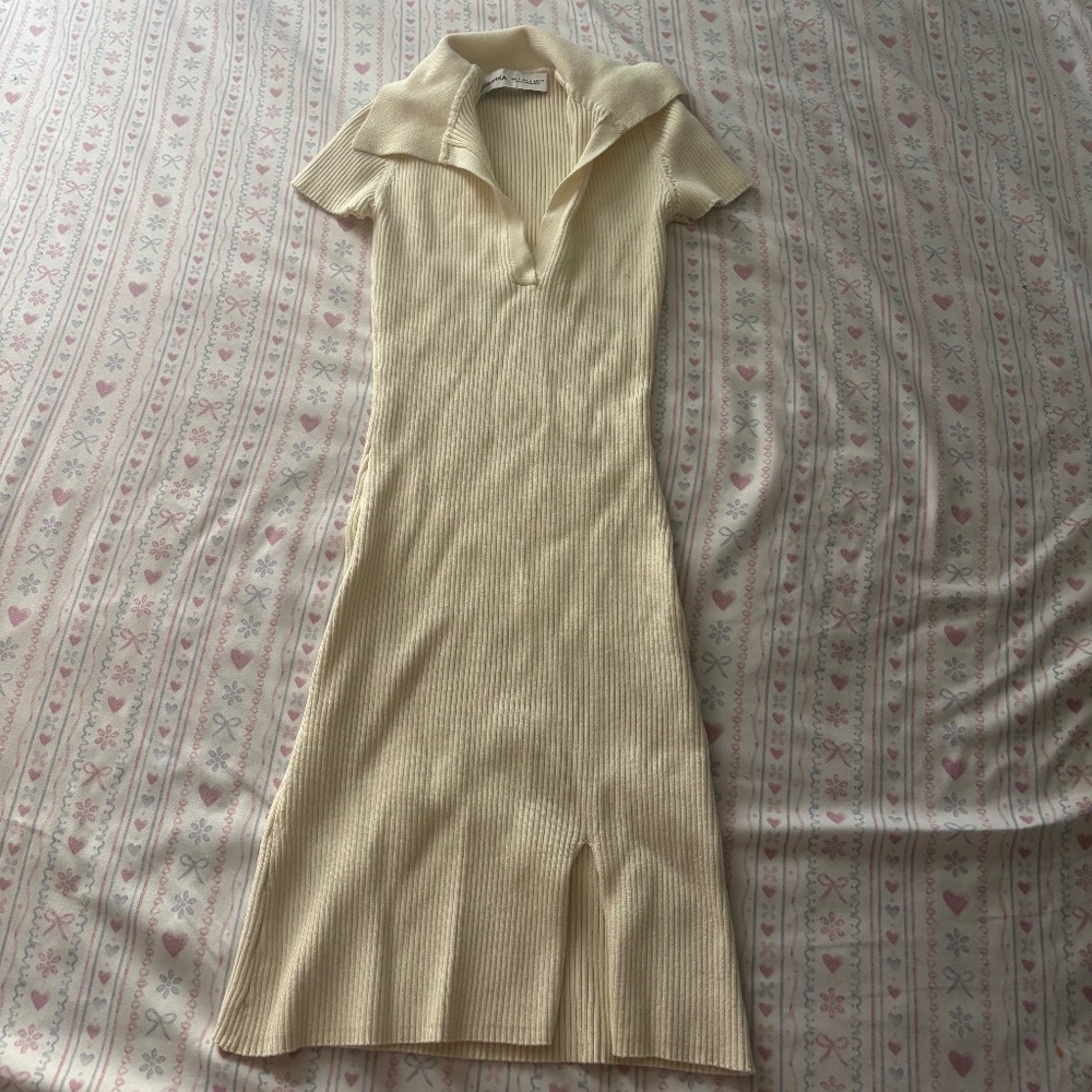 Bershka cream dress
